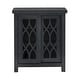 preview thumbnail 15 of 18, Glassell Geometric Glass Door Storage Cabinet with Adjustable Shelves by iNSPIRE Q Classic