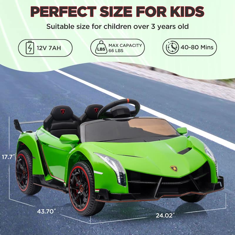 12V Ride on Car Licensed Lamborghini Electric Car for Kids Remote Control