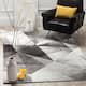 SAFAVIEH Porcello Nagore Mid-Century Modern Abstract Rug - 10'6" x 14' - Light Grey/Charcoal