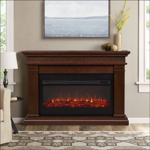 Beau 58.5" Electric Fireplace in Dark Walnut by Real Flame