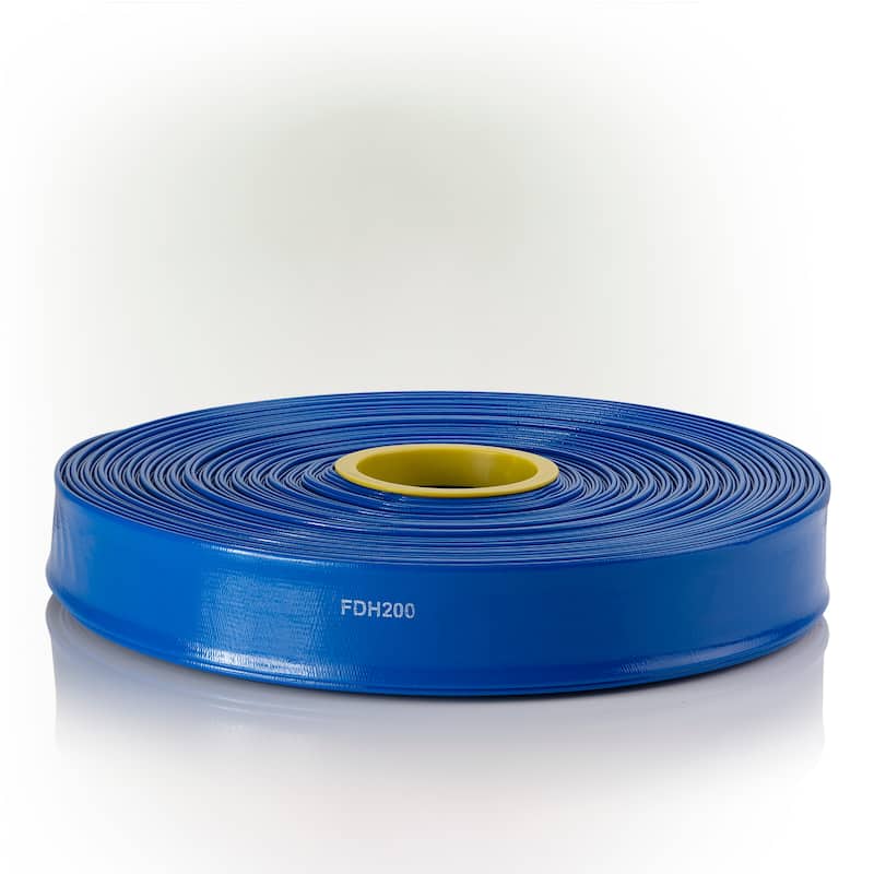 Alpine Corporation 300' PVC Lay-Flat Water Discharge Hose with Inside Diameter
