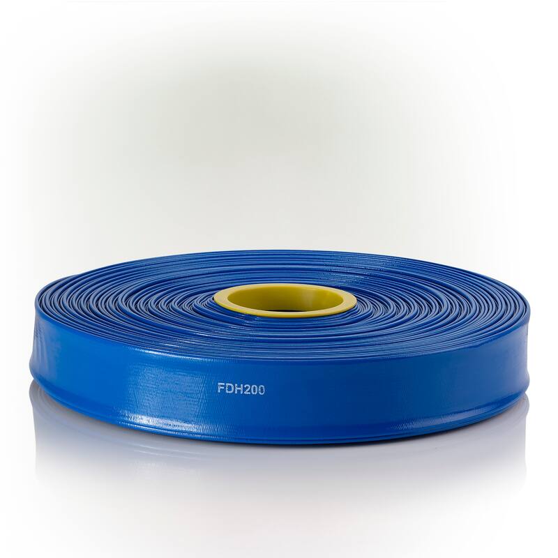 Alpine Corporation 300' PVC LayFlat Water Discharge Hose with Inside Diameter Bed Bath