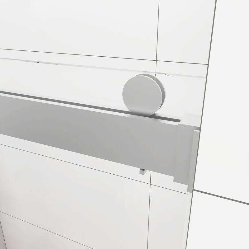 48/60/72 in. W Sliding Frameless Shower Door in Chrome with Tempered glass