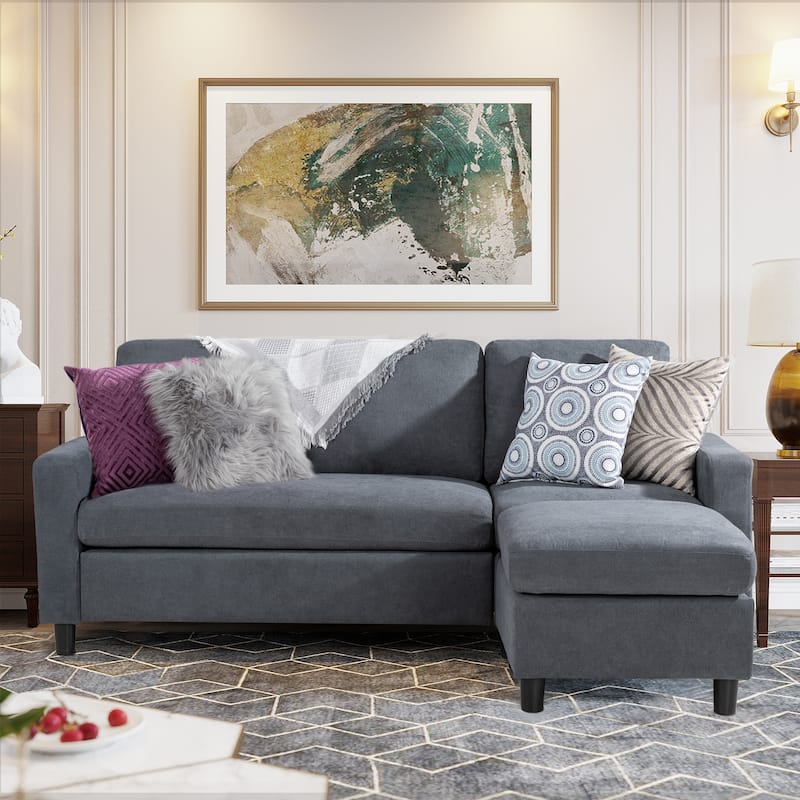 Futzca Modern Convertible Sectional Sofa L-Shaped Couch