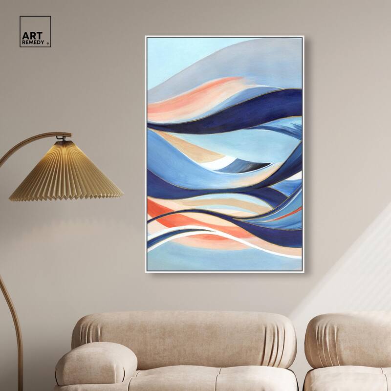 Glowing Blue I Canvas by Art Remedy