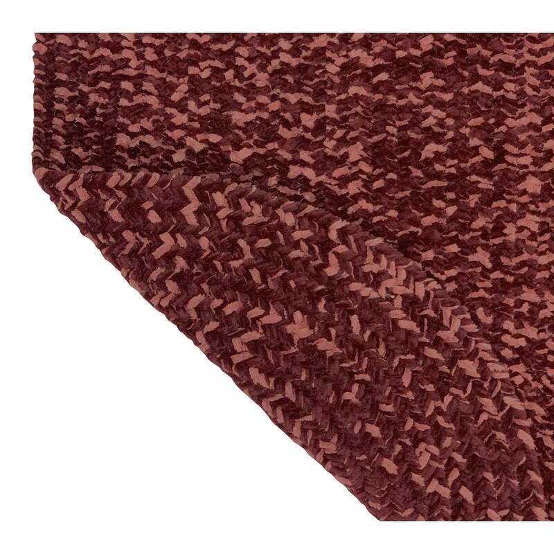 Better Trends Chenille Tweed & Solid Braid 100% Polyester Stain Resistant, Double Sided Reversible Indoor Area Rug
