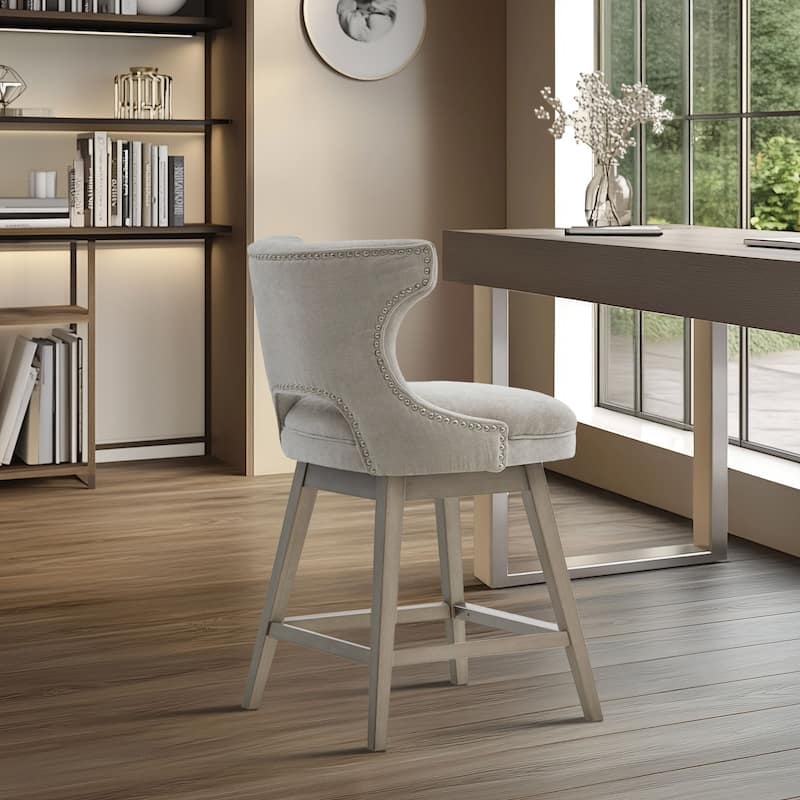 Madison Park Janet 360 degree Swivel Counter Stool