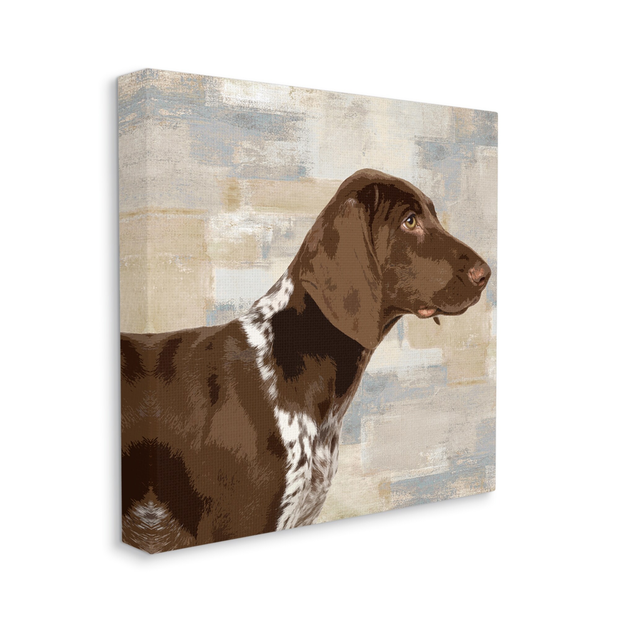 Stupell Gazing Pointer Dog Vintage Dog Portrait Canvas Wall-image