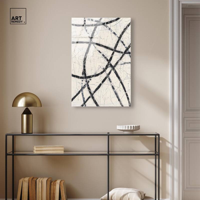 Intersecting Lines II Acrylic by Art Remedy, Ready to Hang