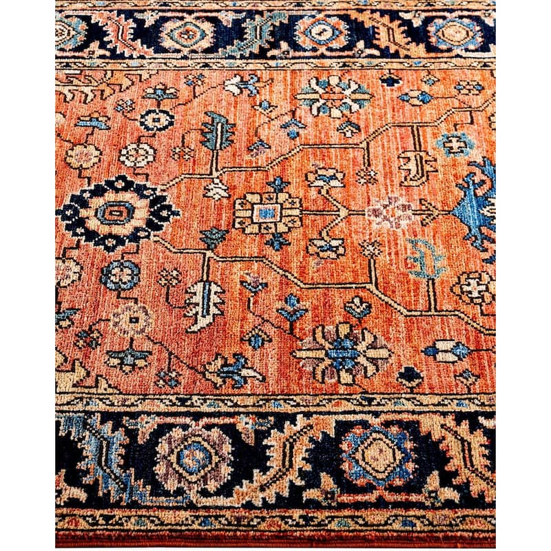 Serapi One-of-a-Kind Hand-Knotted Runner Rug - Orange, 2' 9" x 11' 9" - 2' 9" x 11' 9"