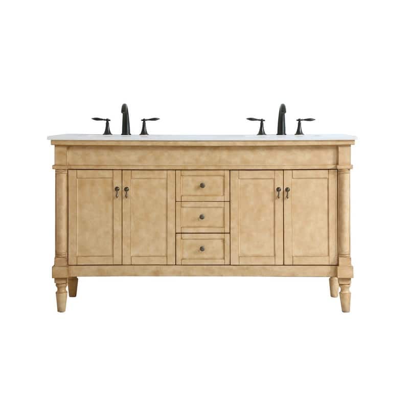 Elegant Lighting VF13060D Lexington 60" Free Standing Double Basin