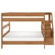 preview thumbnail 4 of 22, Max and Lily Modern Farmhouse Queen Over Queen Bunk Bed With Staircase