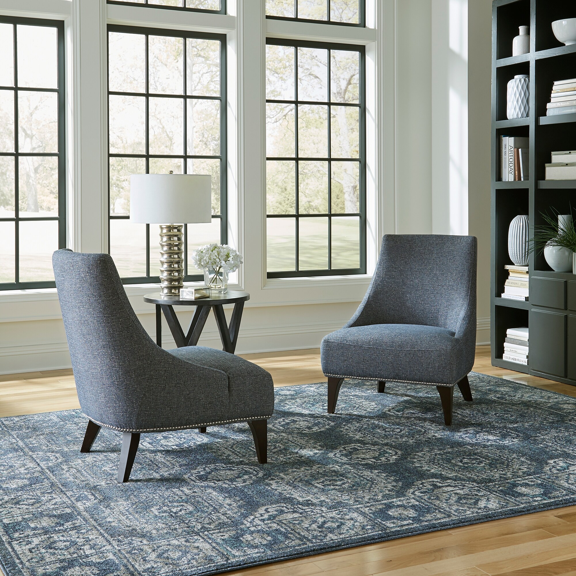 Kendall fabric accent chair sales