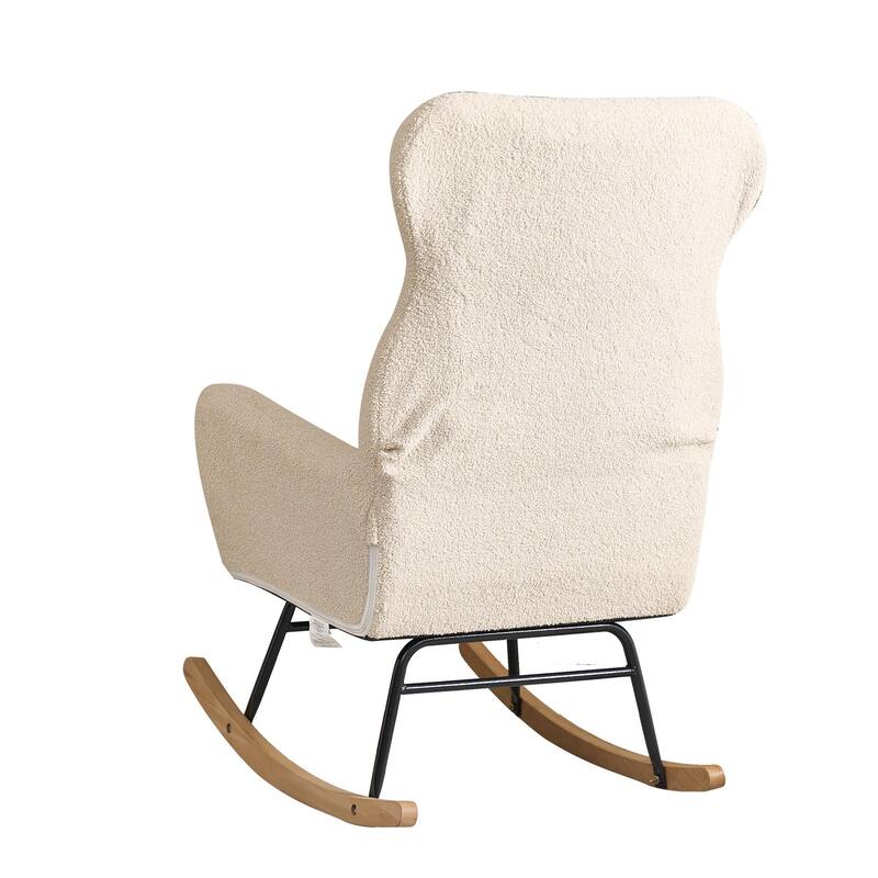 Teddy Rocking Chair with High Backrest