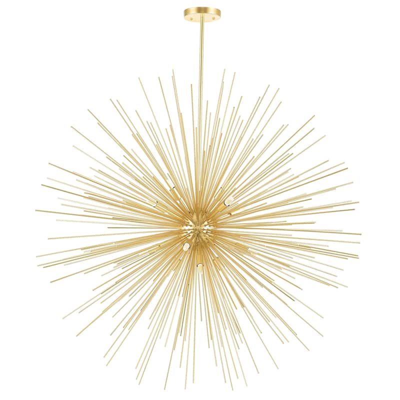 Savannah 14 Light 40in Gold Leaf Chandelier - Gold Leaf - Gold Leaf