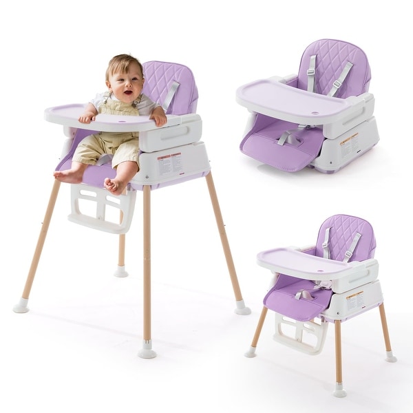 3 in 1 Baby High Chair Portable High Chairs for Babies and Toddlers Adjustable Convertible Infant Baby Feeding Chair Booster Bed Bath Beyond 40352454