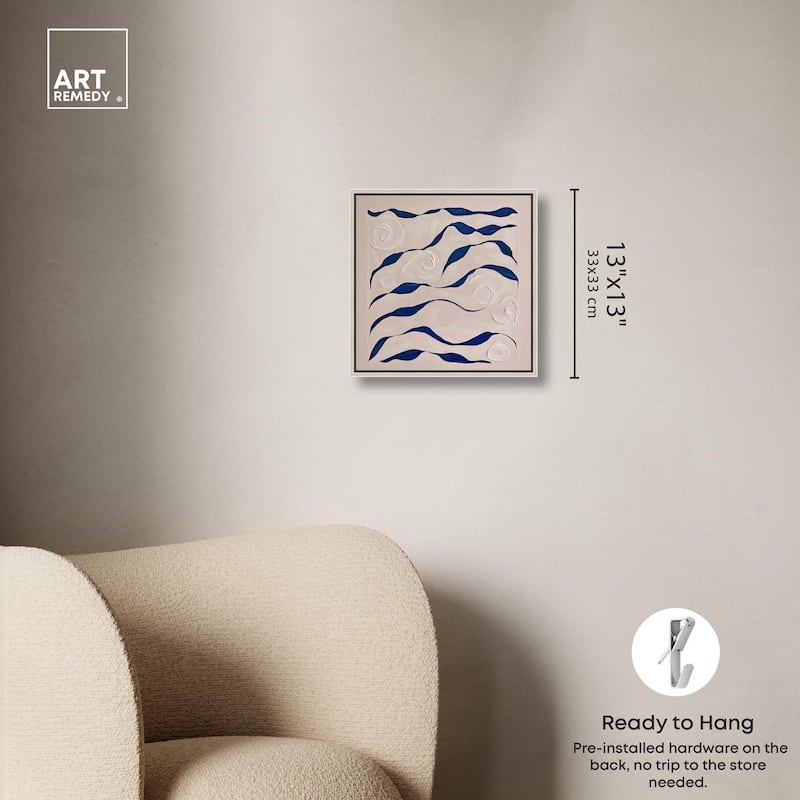 Acrylic Waves Canvas by Art Remedy