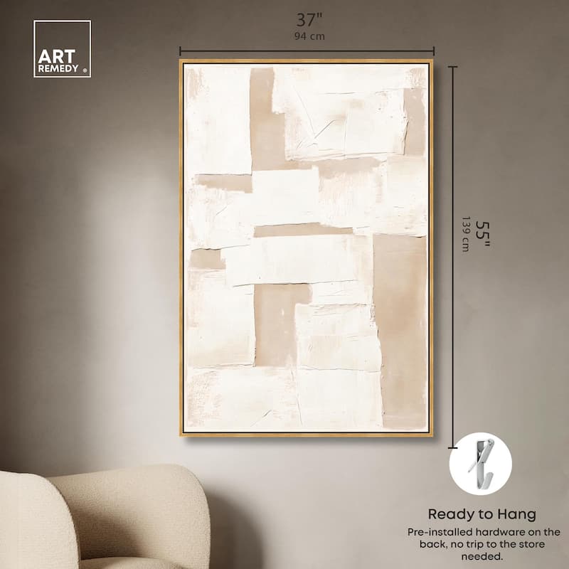 Plastered Planes III Canvas by Art Remedy