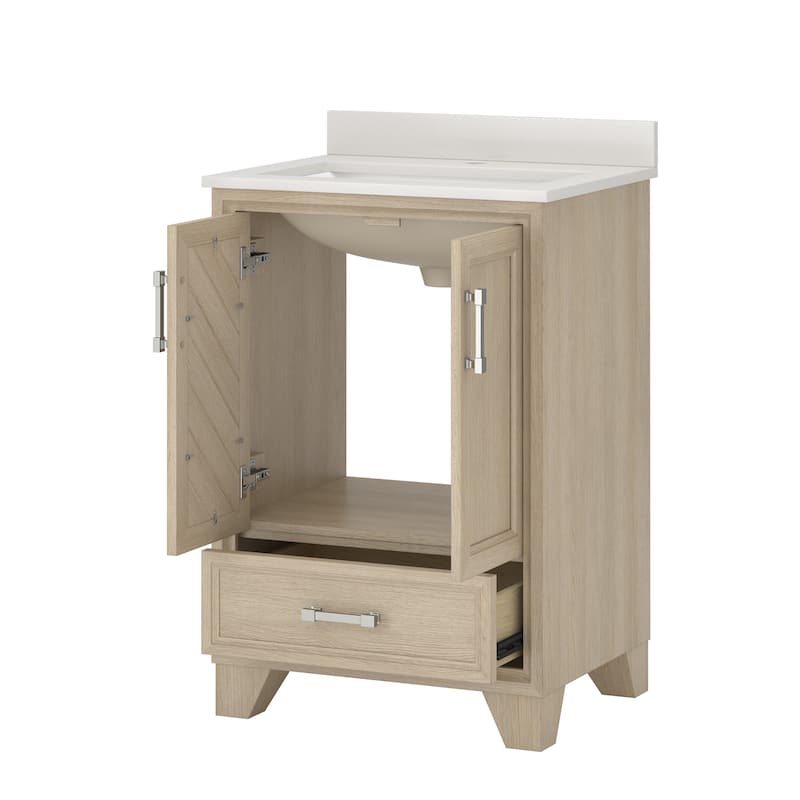 CRAFT + MAIN AWVT2419D Ashlow 24" Free Standing Single Basin Vanity