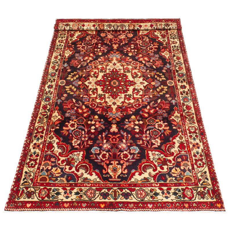 ECARPETGALLERY Hand-knotted Anadol Navy Wool Rug - 4'6 x 9'5