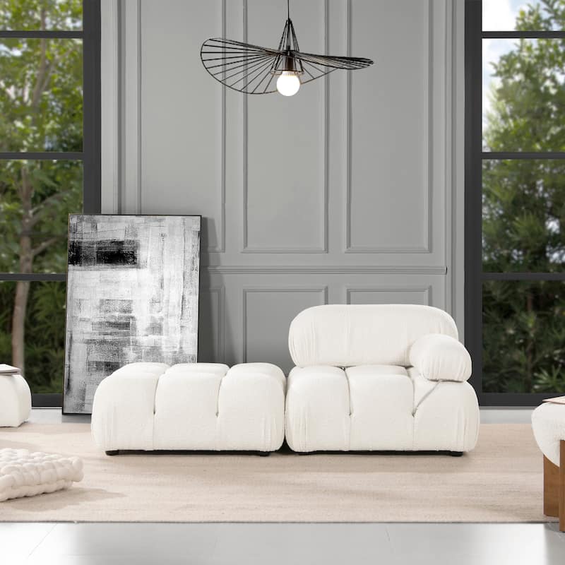 Marcel 72.5" Bubble Modular Modern 2-Piece Loveseat