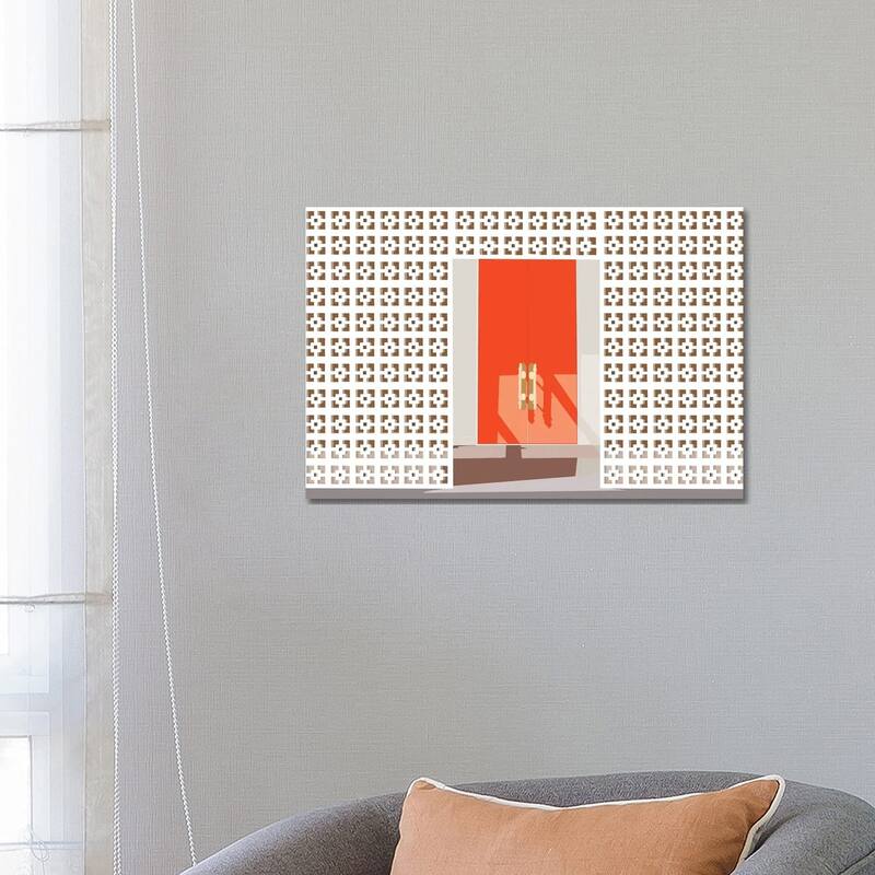 iCanvas "Mid Century Modern Front Door" by Jen Bucheli Canvas Print - 18x26x1.5