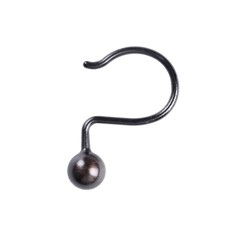 Utopia Alley Shower Hooks - Rust Resistant Shower Curtain Hooks for Shower Curtain or Liner - Set of 12