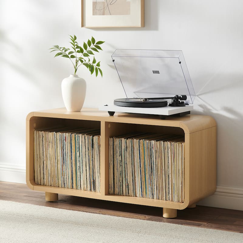 Crosley Zoe Medium Record Player Stand With Vinyl Storage - 15.75"d x 40"w x 55.11"h