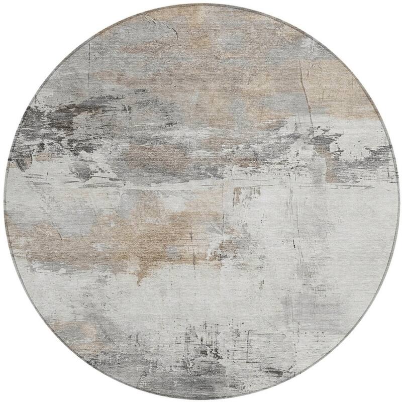 HomeRoots Abstract Transitional Rectangle Outdoor Rug
