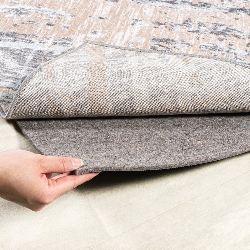 JONATHAN Y Duo-Lock Rug Pad Gray/Brown Pad