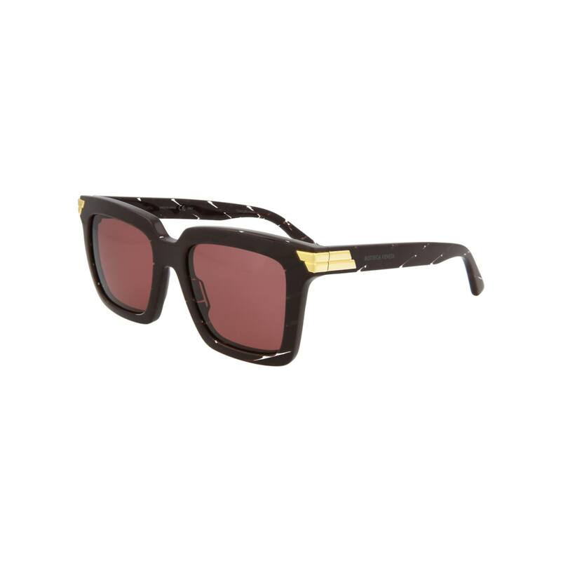 Bottega Veneta Rectangle-Frame Acetate Sunglasses