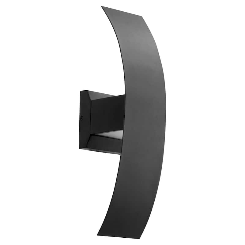 Quorum International Curvo 19" Tall LED Outdoor Wall Sconce - Noir