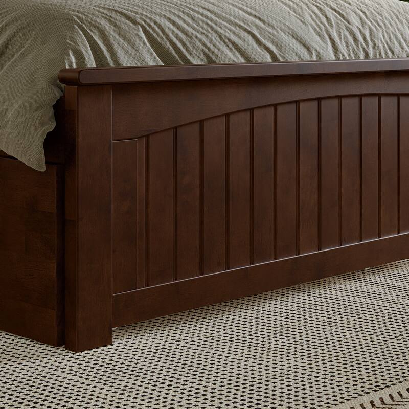 AFI Nantucket Platform Bed with Matching Footboard & Storage Drawers