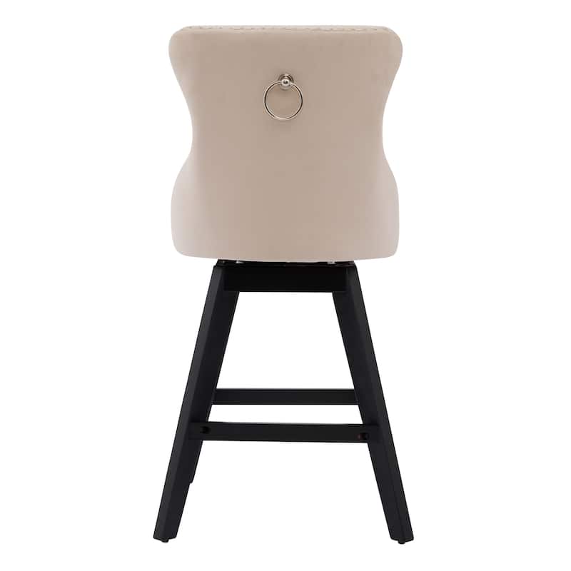 Ostweer Furniture Leisure Style Bar Chairs Stools Set of 2 (Beige)