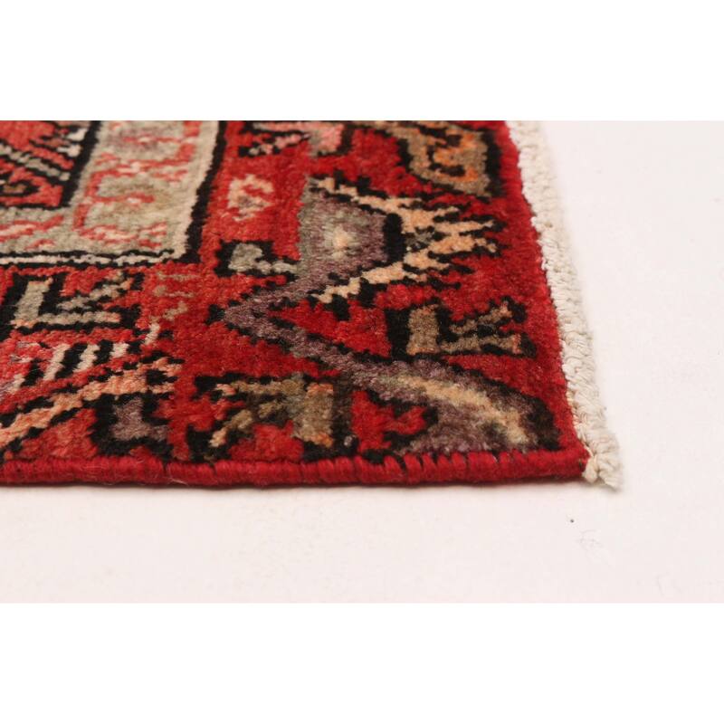 ECARPETGALLERY Hand-knotted Konya Red Wool Rug - 3'3 x 9'0