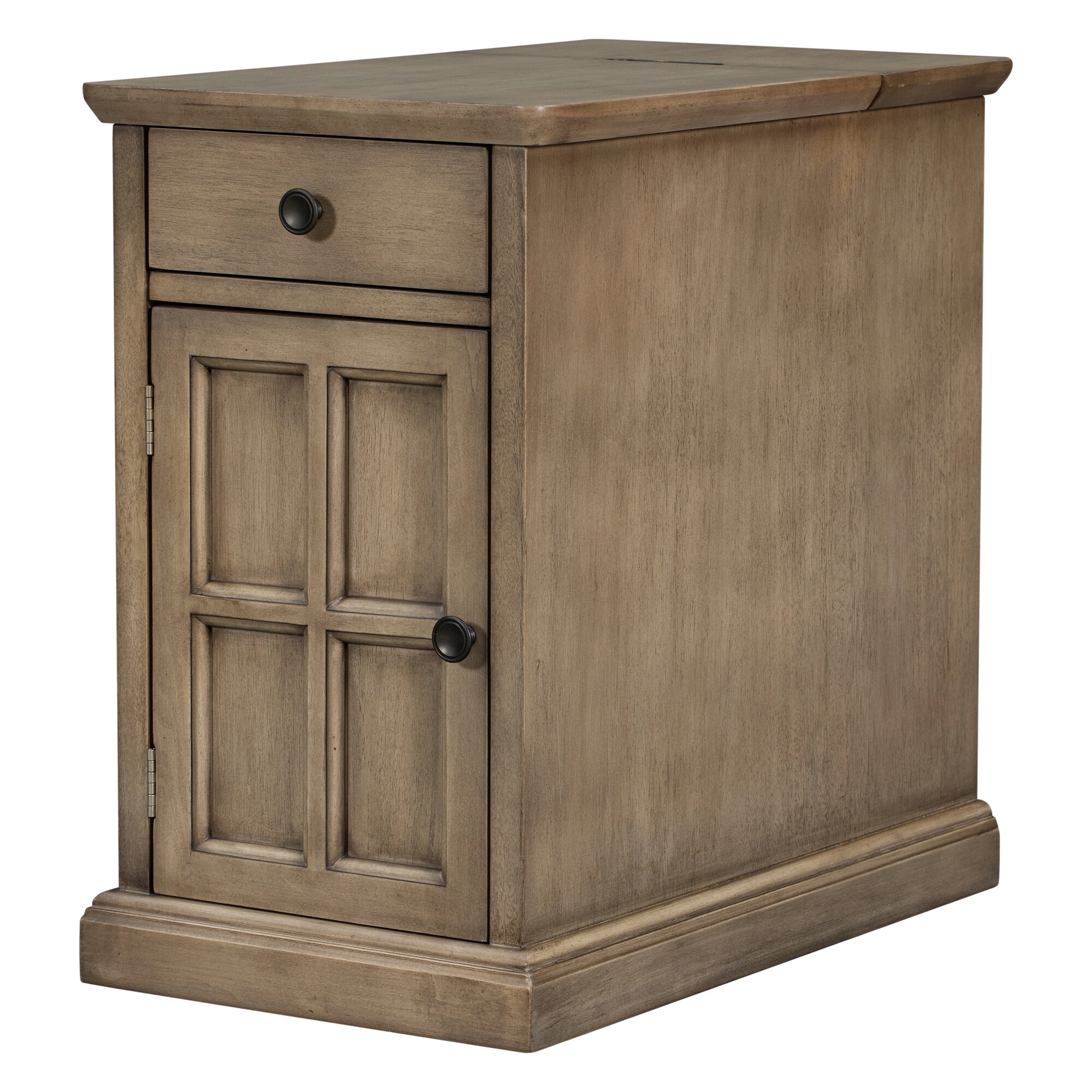 End table with cup holder and usb sale