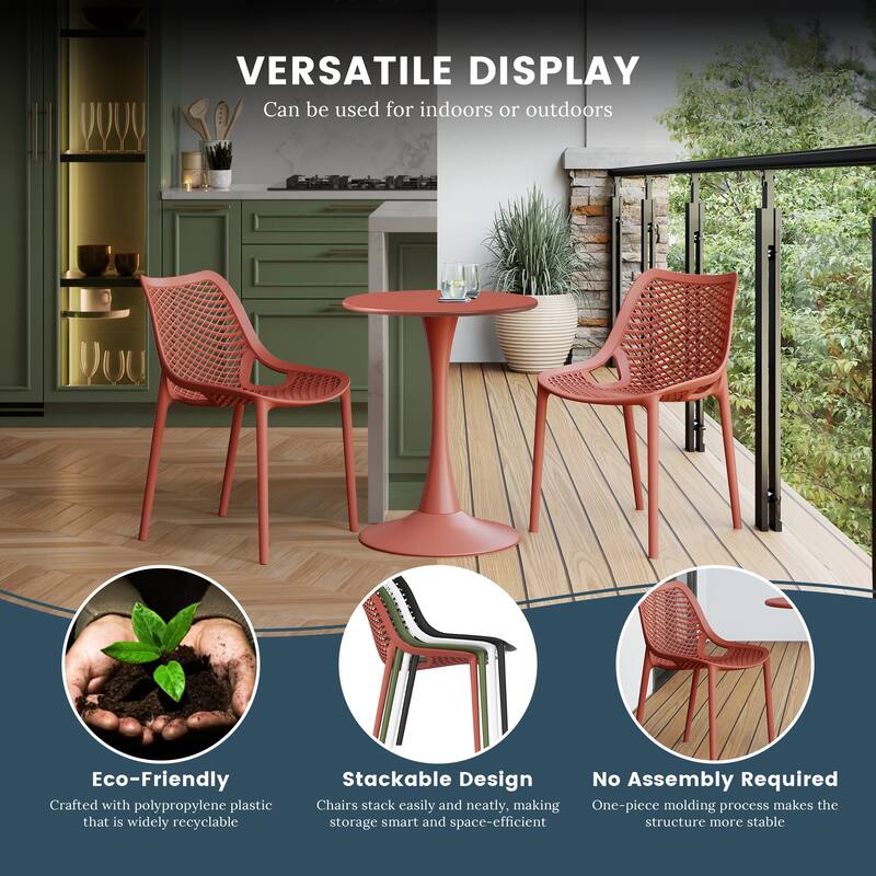 Frond and Form 4-Person Outdoor Square Dining Set
