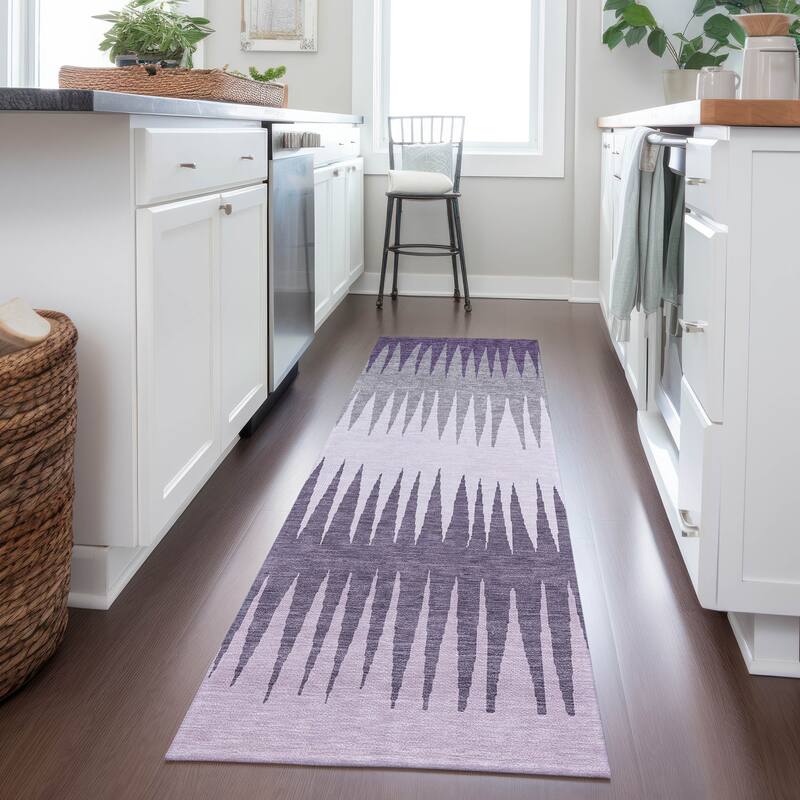 Machine Washable Indoor/ Outdoor Chantille Ombre Contemporary Rug