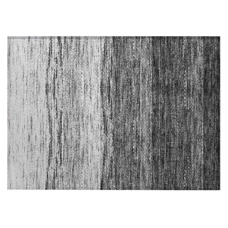 Machine Washable Indoor/ Outdoor Chantille Solid Ombre Rug