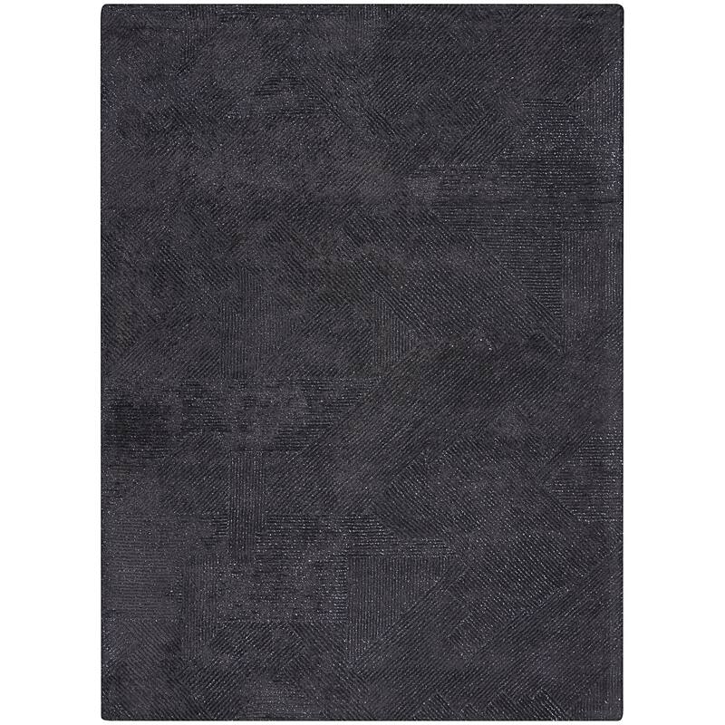 Michael Amini Abstract Linear Shimmer Area Rug