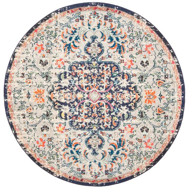 SAFAVIEH Madison Sabire Boho Medallion Distressed Rug