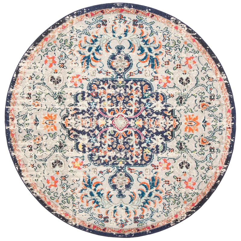 SAFAVIEH Madison Sabire Boho Medallion Distressed Rug