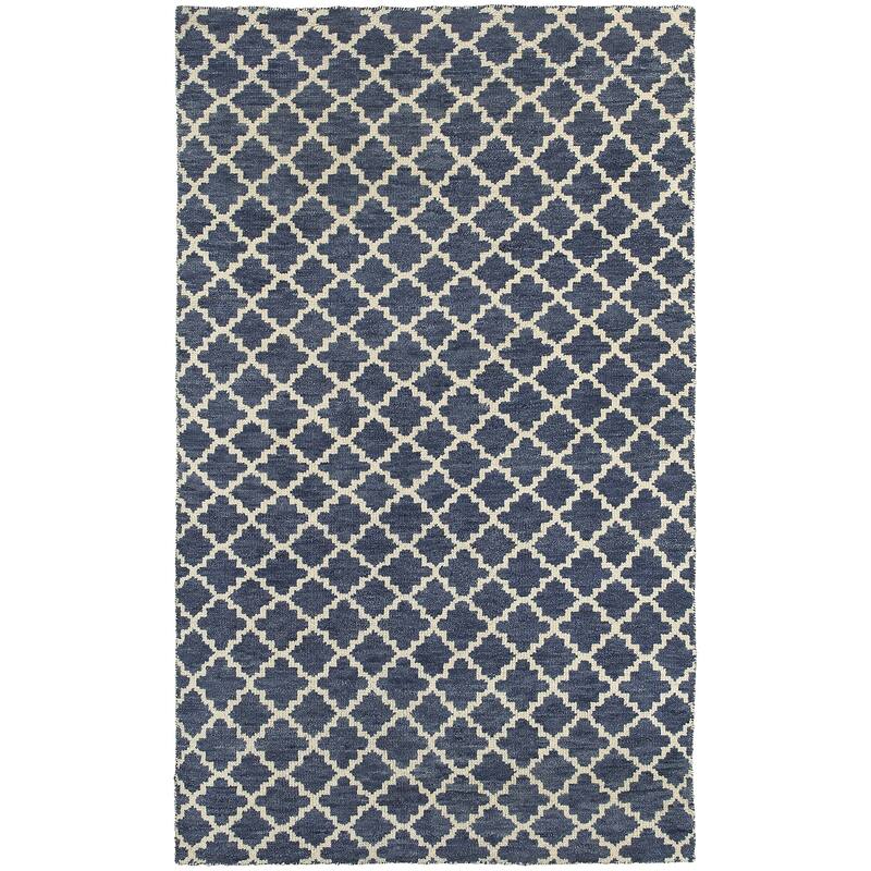 Vista Home Hand-made Wool Scalloped Trellis Area Rug