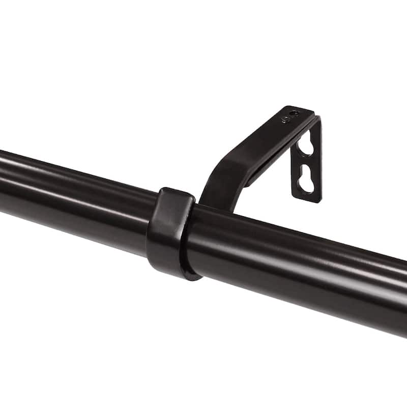 Lumi 1" Single Curtain Rod Set Oil Rubbed Bronze- Marble Ball finials