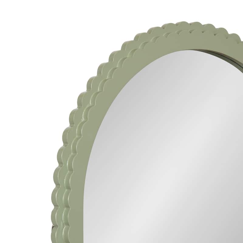 Kate and Laurel Scallia Wooden Arch Mirror