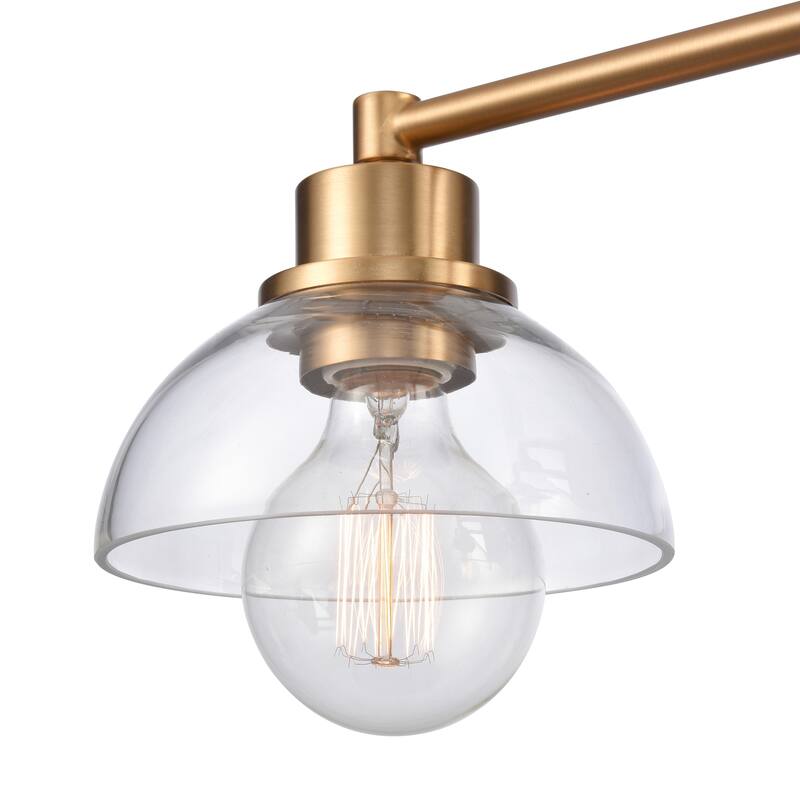 Elk Home Julian Brushed Gold With Glass Shade 2 Light Vanity Light