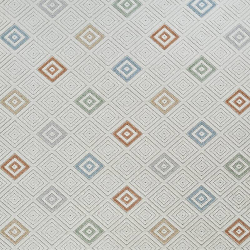 Elto Modern Geometric Weather Resistant Trendy Modern Outdoor Rug