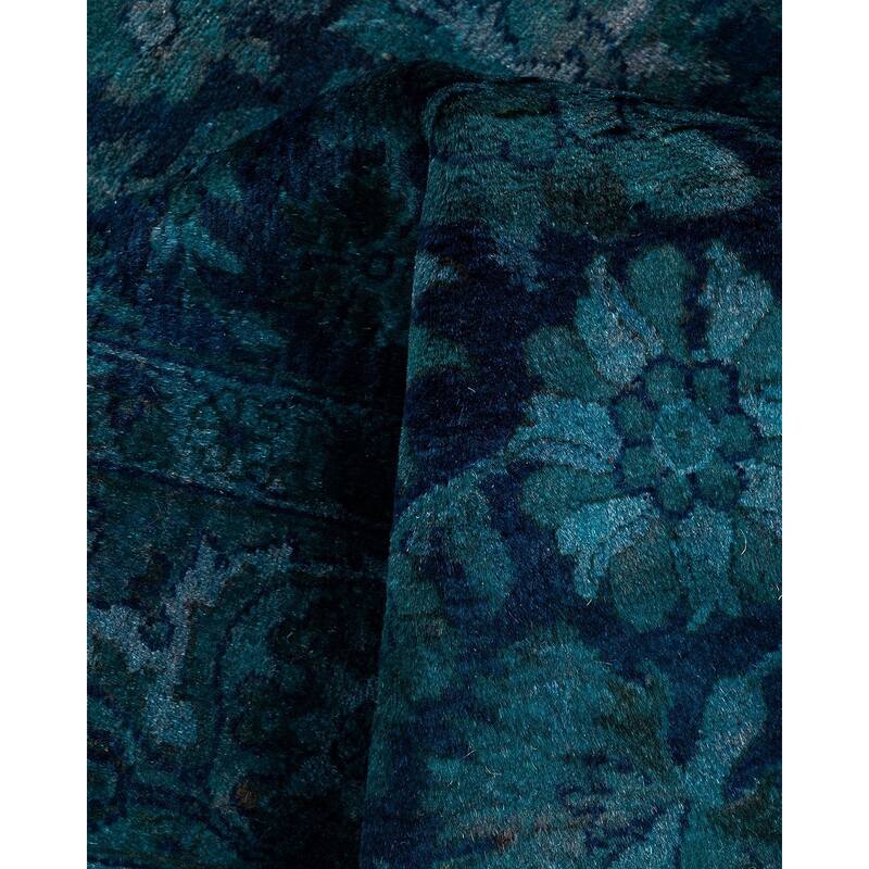 Fine Vibrance, One-of-a-Kind Hand-Knotted Area Rug - Purple, 3' 2" x 5' 2" - 3' 2" x 5' 2"