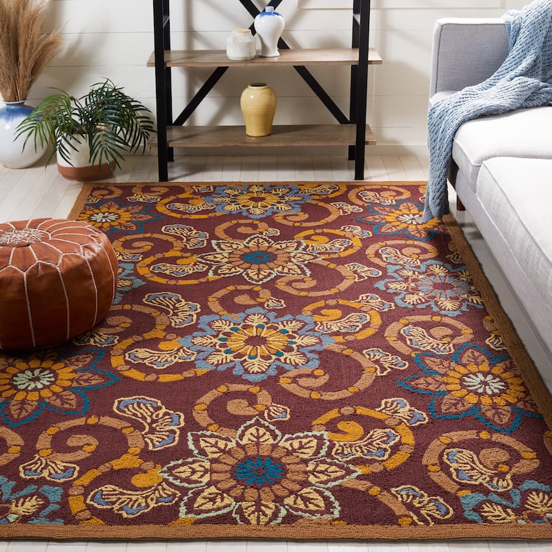 SAFAVIEH Handmade Four Seasons Emiko Floral Rug