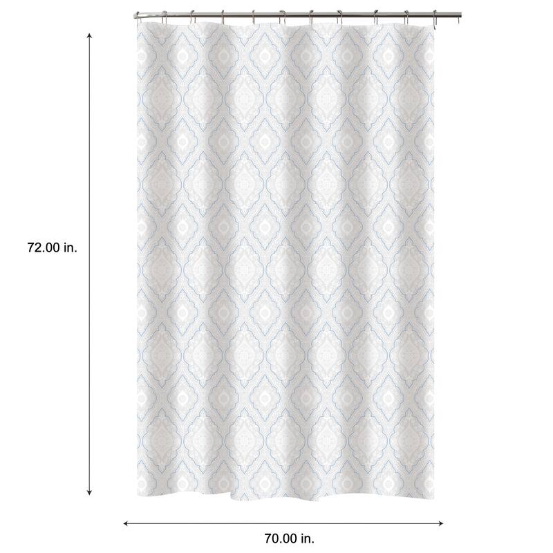 Bath Bliss Shower Curtain Moroccan Design